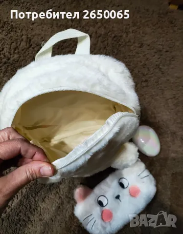 Ново! Детски комплект раничка пух-лукс, несесер и четка за коса! 3 части!, снимка 5 - Раници - 48841046