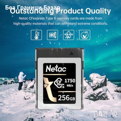 Нова 256GB CFexpress Type B - Професионална Карта за DSLR фотография, снимка 7 - Чанти, стативи, аксесоари - 43686743