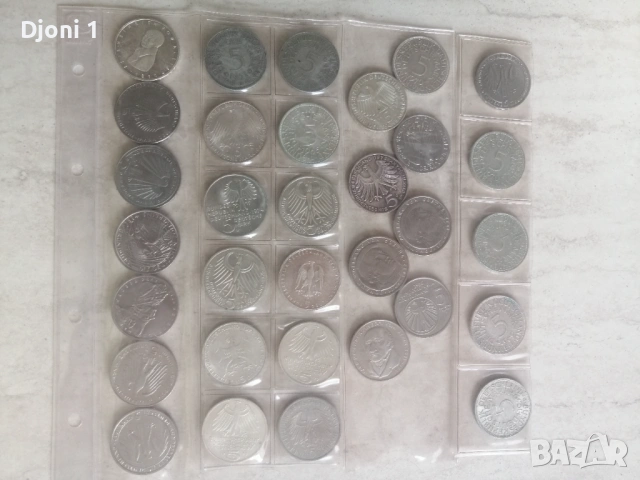 5 Mark сребърни и юбилейни 