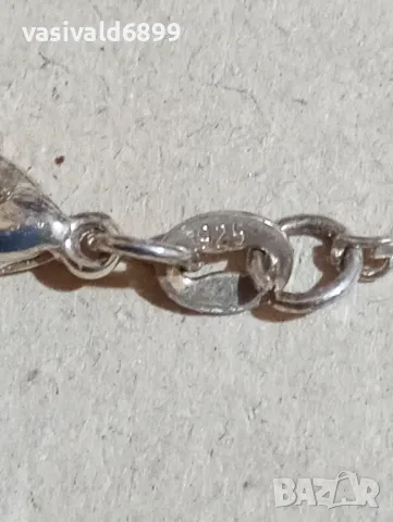 Сребърно синджирче , снимка 4 - Колиета, медальони, синджири - 48253377