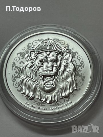 Сребро 1 oz Ревящ Лъв - ост. Ниуе 2023, снимка 3 - Нумизматика и бонистика - 40706202