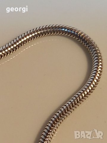 Сребърно родирано колие , снимка 5 - Колиета, медальони, синджири - 39353166