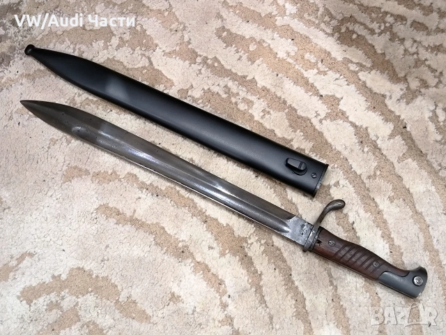 Немски щик нож байонет Маузер S98/08 Ferd Esser & Co Elberfeld 1916, снимка 2 - Антикварни и старинни предмети - 53344975