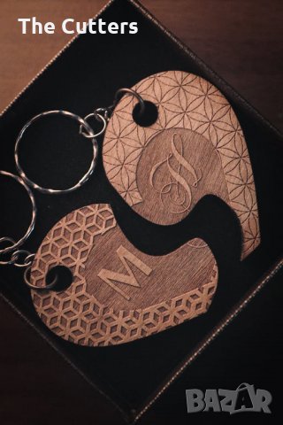 Ключодържател за влюбени "Две сърца", снимка 2 - Други - 35240739