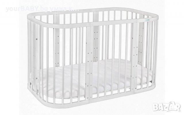 Кошара Смарт 7в1 Комплект с Матрак и Аксесоари 88 - Цвят Бяла, снимка 11 - Кошарки - 36559305