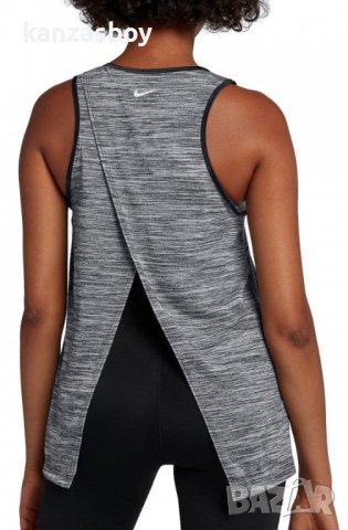 Nike W NK DRY TANK STUDIO JDI - страхотен дамски потник КАТО НОВ, снимка 3 - Потници - 36635177