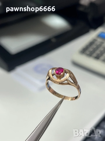 Златен пръстен 14К, снимка 2 - Пръстени - 52825055