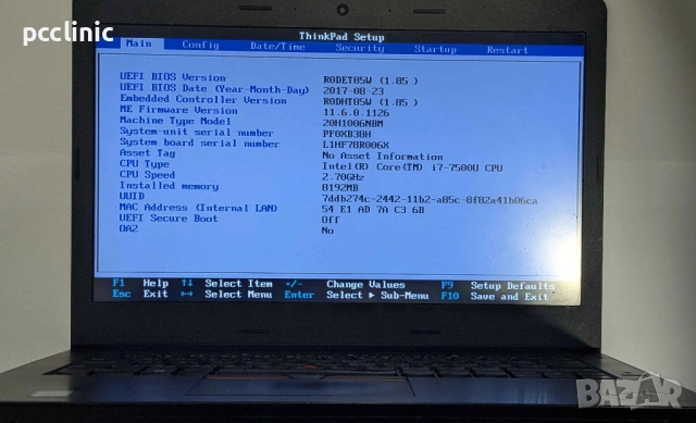 Lenovo ThinkPad E470 14" inch | Intel i7-7500U | Nvidia 940MX | 8GB DDR4 | 250GB SSD | Laptop/Лаптоп, снимка 2 - Лаптопи за работа - 53254361