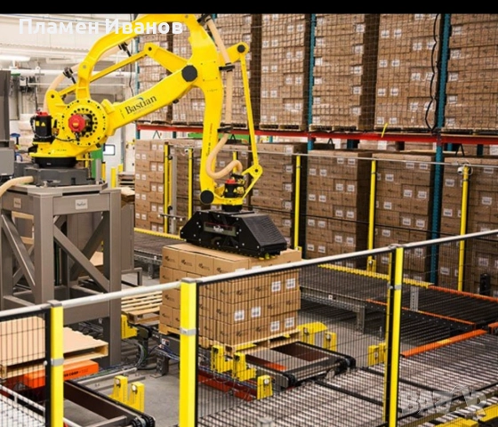 „Палетизиращ индустриален робот – автоматично подреждане на чували/кутии на палет“, снимка 8 - Друга електроника - 52946499