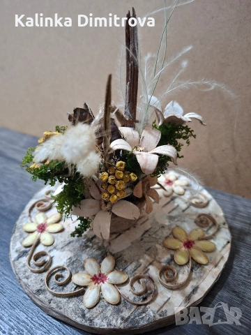 Ръчно изработени декорации с цветя., снимка 13 - Декорация за дома - 53089816