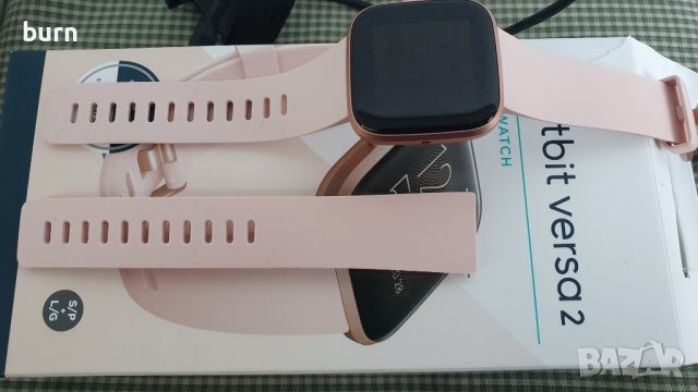 Смарт часовник Fitbit Versa 2,Розов,(включени S и L ленти)сърдечен ритъм, музика, вградена Alexa, пр, снимка 11 - Смарт гривни - 40420172