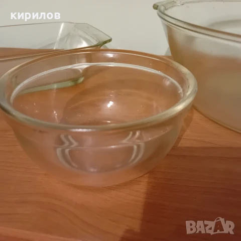 Комплект съдове от йенско стъкло, снимка 4 - Съдове за готвене - 50791593