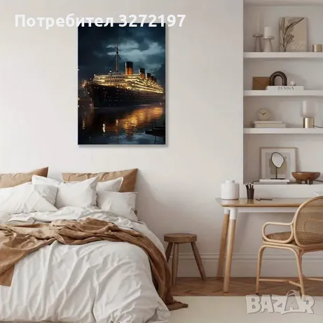 Картина на платно с дървена рамка - Титаник,30x40 см., снимка 7 - Картини - 49212185