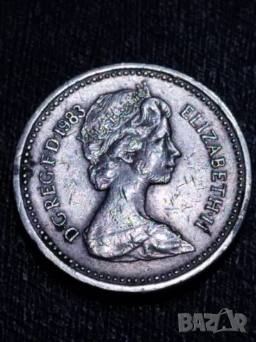 1 паунд 1983г. /рядка/, снимка 3 - Нумизматика и бонистика - 48310758