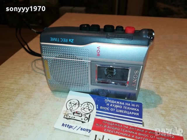 sony tcm-200dv cassette corder-germany 1407211056, снимка 6 - Радиокасетофони, транзистори - 33515059