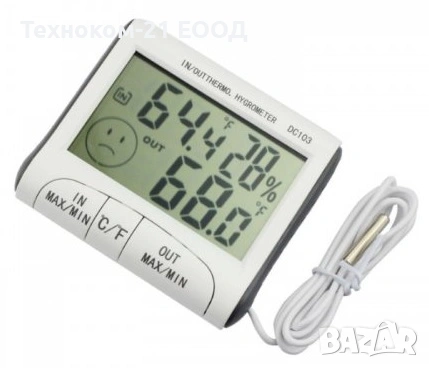 Дигитален термоментър DC 103 за външна и вътрешна температура