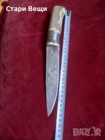 Ловен нож с дръжка от еленов рог Терна, снимка 5 - Ножове - 52947343