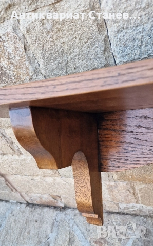 Масивна дъбова полица, снимка 2 - Етажерки - 52554006