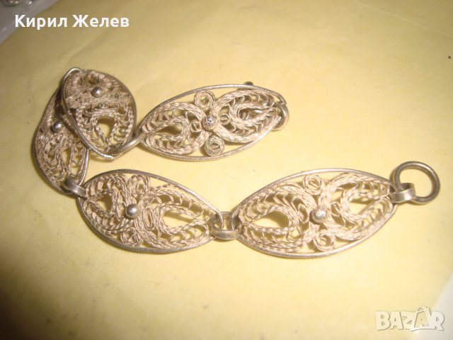 19 ВЕК ФИЛИГРАННО СРЕБРО РЪЧНА ЮВЕЛИРНА ИЗРАБОТКА КРАСОТА СРЕБЪРНА ВЪЗРОЖДЕНСКА ГРИВНА УНИКАТ 20565, снимка 14 - Антикварни и старинни предмети - 33133788