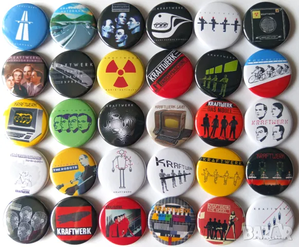 Значки на KRAFTWERK, комплект #1