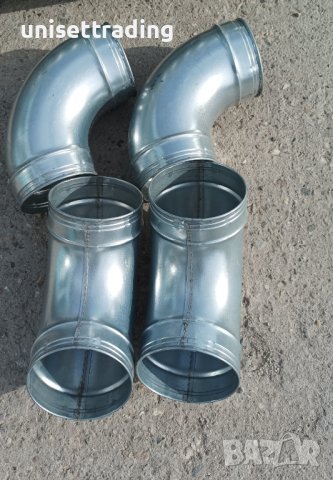 Коляно за аспирация ф125 поцинкована ламарина, снимка 7 - Други машини и части - 38027717