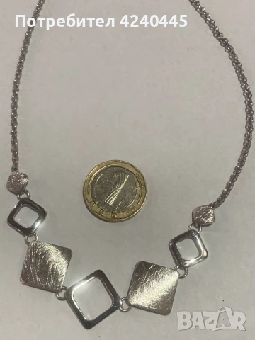 Сребърно колие, снимка 4 - Колиета, медальони, синджири - 50448180
