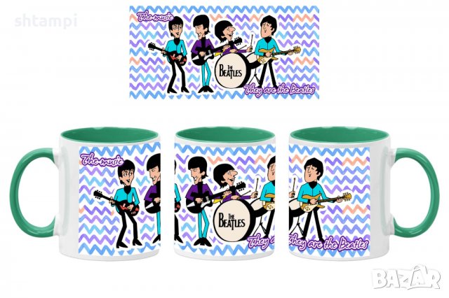 Чаша Beatles 15,Керамична Чаша, Кафе Чай, Игра,Изненада,Подарък,Повод,Празник,Рожден Ден, снимка 2 - Чаши - 38508729