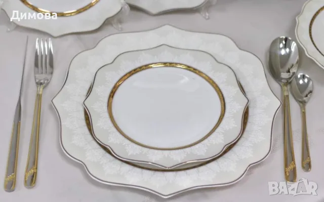 Сервиз за храна лукс от 24 части, снимка 2 - Други стоки за дома - 36574737