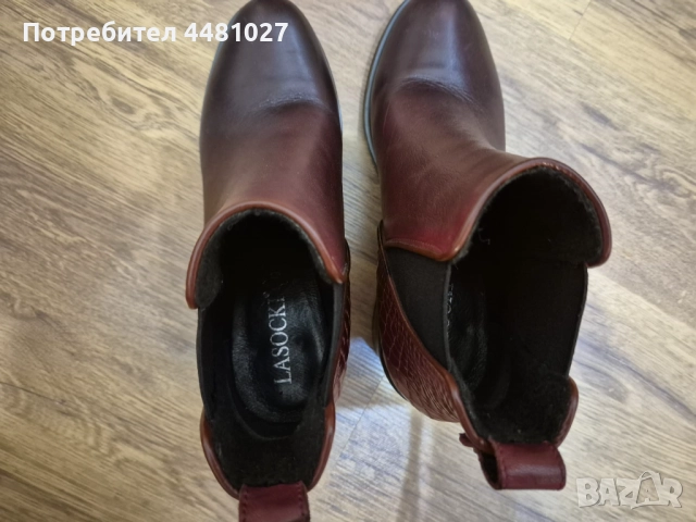 Дамски боти от естествена кожа Lacoski номер 36 от естествена кожа , снимка 4 - Дамски боти - 52565331