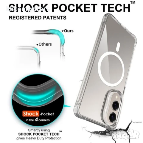 Samsung Galaxy S25 Edge PC + TPU Удароустойчив Калъф и Протектор с MagSafe, снимка 2 - Резервни части за телефони - 50614946