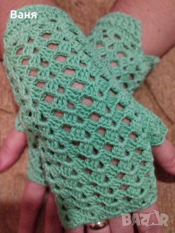 Памучни дамски ръкавици, снимка 8 - Ръкавици - 43102794