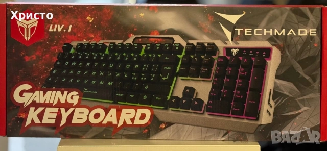 НОВО!!! Гейминг клавиатура Techmade (LIV. I)  , снимка 2 - Клавиатури и мишки - 53483405