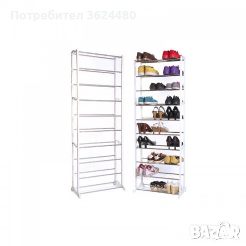 Олекотен подвижен стелаж за 30 чифта обувки Shoe Rack, снимка 3 - Други стоки за дома - 39932579