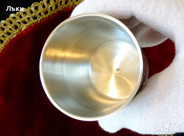 Чаша от калай Lindenwirtin,калаена сватба. , снимка 5 - Антикварни и старинни предмети - 48549297