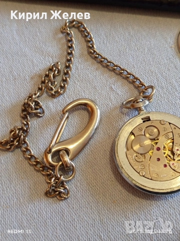 Стар джобен часовник МЪЛНИЯ СССР с кюстек за КОЛЕКЦИОНЕРИ 52245, снимка 13 - Антикварни и старинни предмети - 52478599