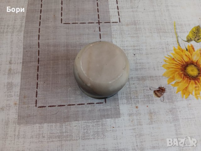 Стара кръгла мраморна кутия, снимка 5 - Декорация за дома - 43341102