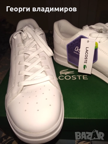 Lacoste оригинални мъжки спортни обувки, изцяло естествена кожа , снимка 8 - Спортни обувки - 52578085