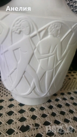 Edelstein Bavaria бисквитен порцелан Ваза, снимка 5 - Вази - 53175124