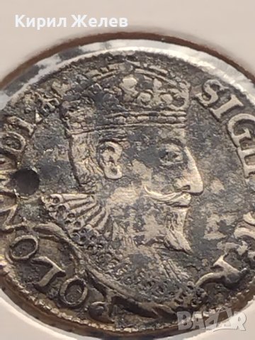 Сребърна монета 3 гроша 1595г. Сигизмунд трети ПОЛША за КОЛЕКЦИОНЕРИ 12210, снимка 4 - Нумизматика и бонистика - 43000120