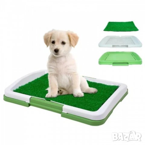 Puppy Potty Pad тоалетна за куче/котка с решетка и изкуствена трева, снимка 2 - За кучета - 39212388