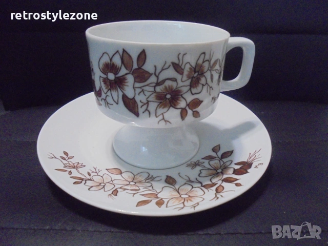 № 8508 Двоен сет порцеланова чашка с чинийка Eschenbach Bavaria 