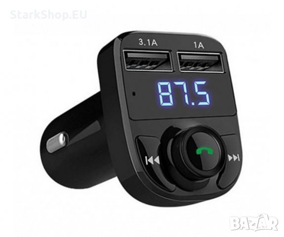 X8 Фм радио трансмитер и usb зарядно за кола handsfree bluetooth авто, снимка 4 - Аксесоари и консумативи - 27898894