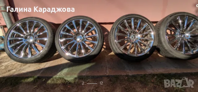 Mercedes Оригинални джанти 20” хромирани+гуми, снимка 2 - Автомобили и джипове - 49790565