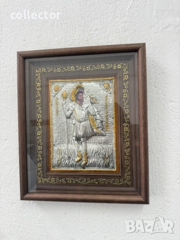 Ръчно изработена икона - Свети Христофор. №7759