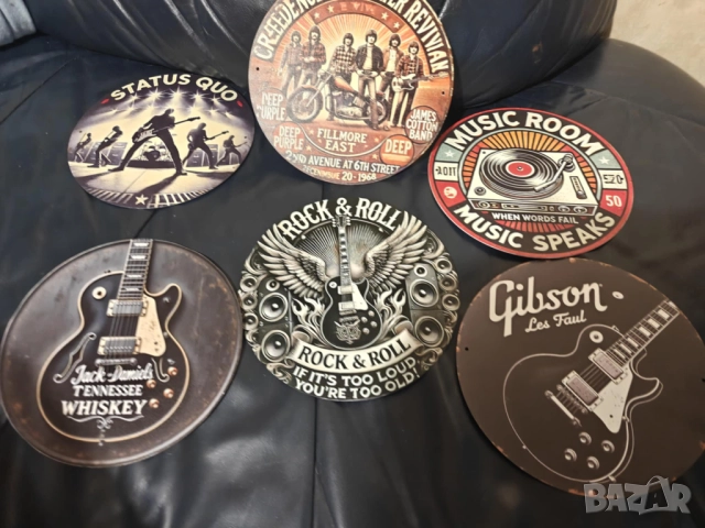 Интериор за клуб,бар,репетиционна,китарна или фенска стая, снимка 10 - Китари - 52307047