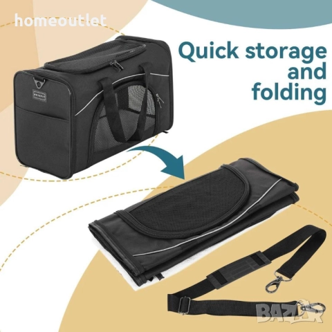 Транспортна чанта за домашни любимци PETSFIT DCC1910-01J, снимка 3 - За кучета - 42887125