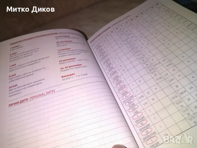 Тефтер  25х21см твърди корици нов за записки и друго с много инфо вътре, снимка 5 - Ученически пособия, канцеларски материали - 49964204