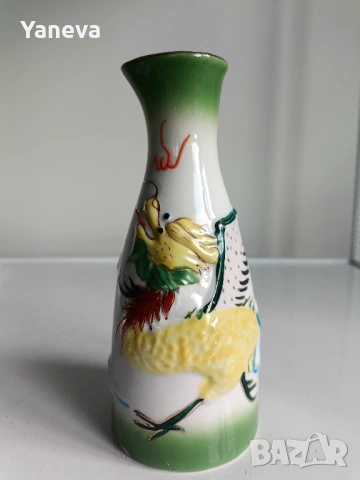 Порцеланов , китайски комплект за ракия с декорация от дракони. , снимка 9 - Декорация за дома - 53360445