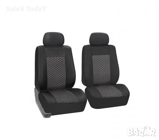 Тапицерия 1+1, за предни седалки на бус, универсална, черен, снимка 1 - Аксесоари и консумативи - 34717274