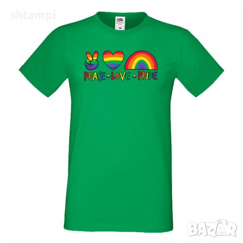 Мъжка тениска Peace Love Pride 1 multicolor Прайд,Празник.Повод,Изненада, снимка 6 - Тениски - 37103354